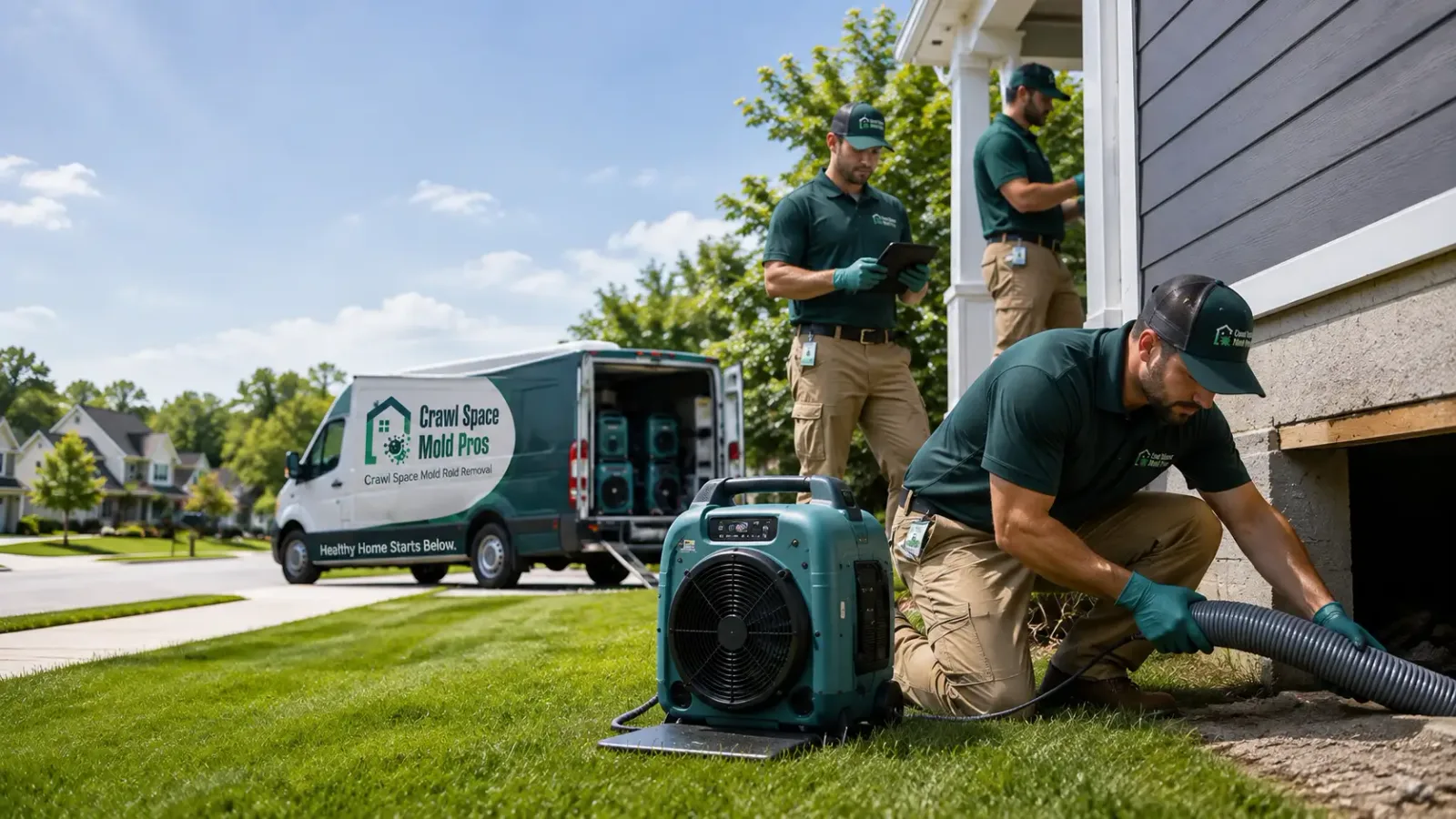 Crawl Space Mold Removal in Falun, KS
